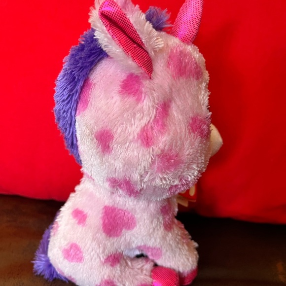 Ty beanie boos sugar the dog pink white purple 2015 original tags attached - Picture 2 of 8